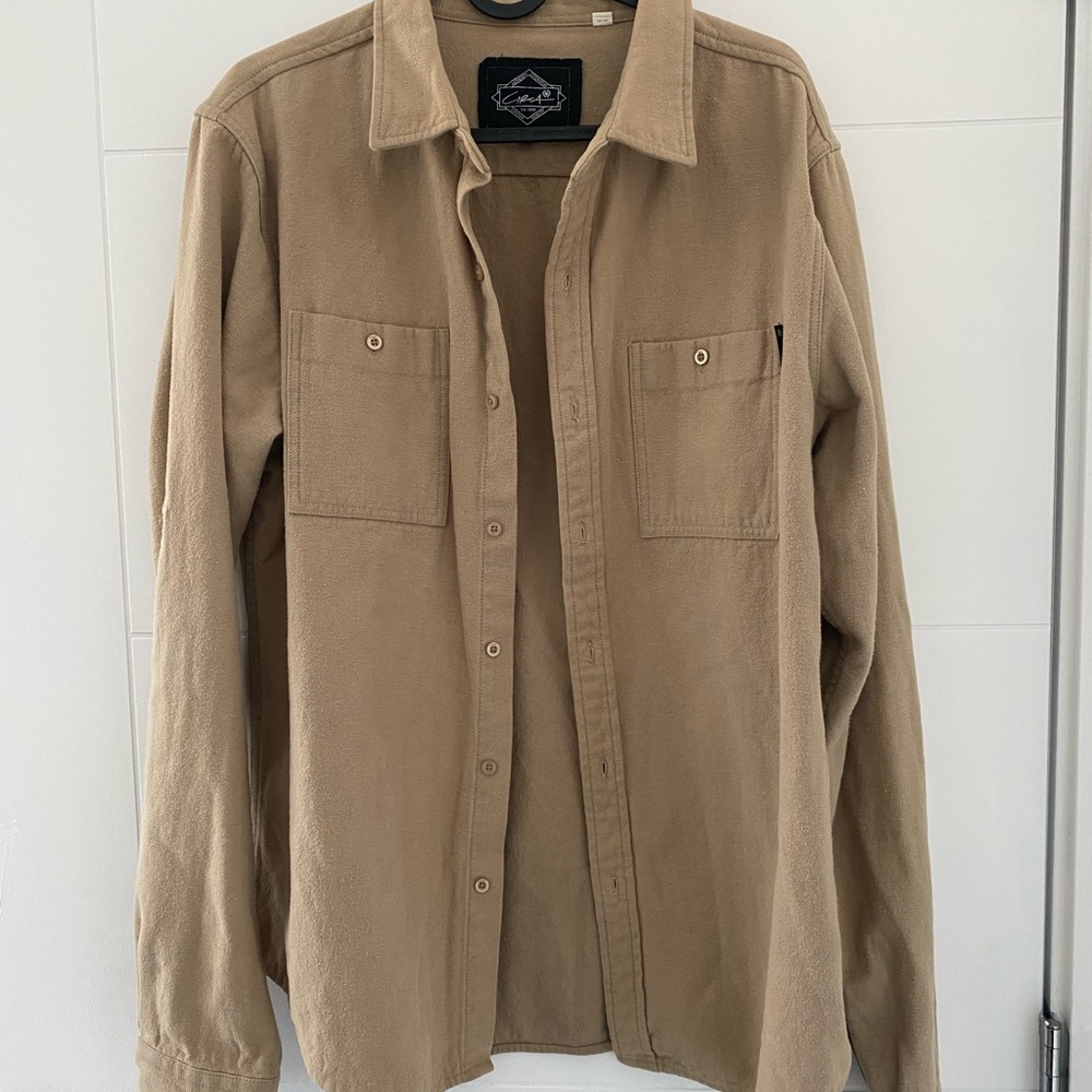 Circa Tan Button-Up Shirt